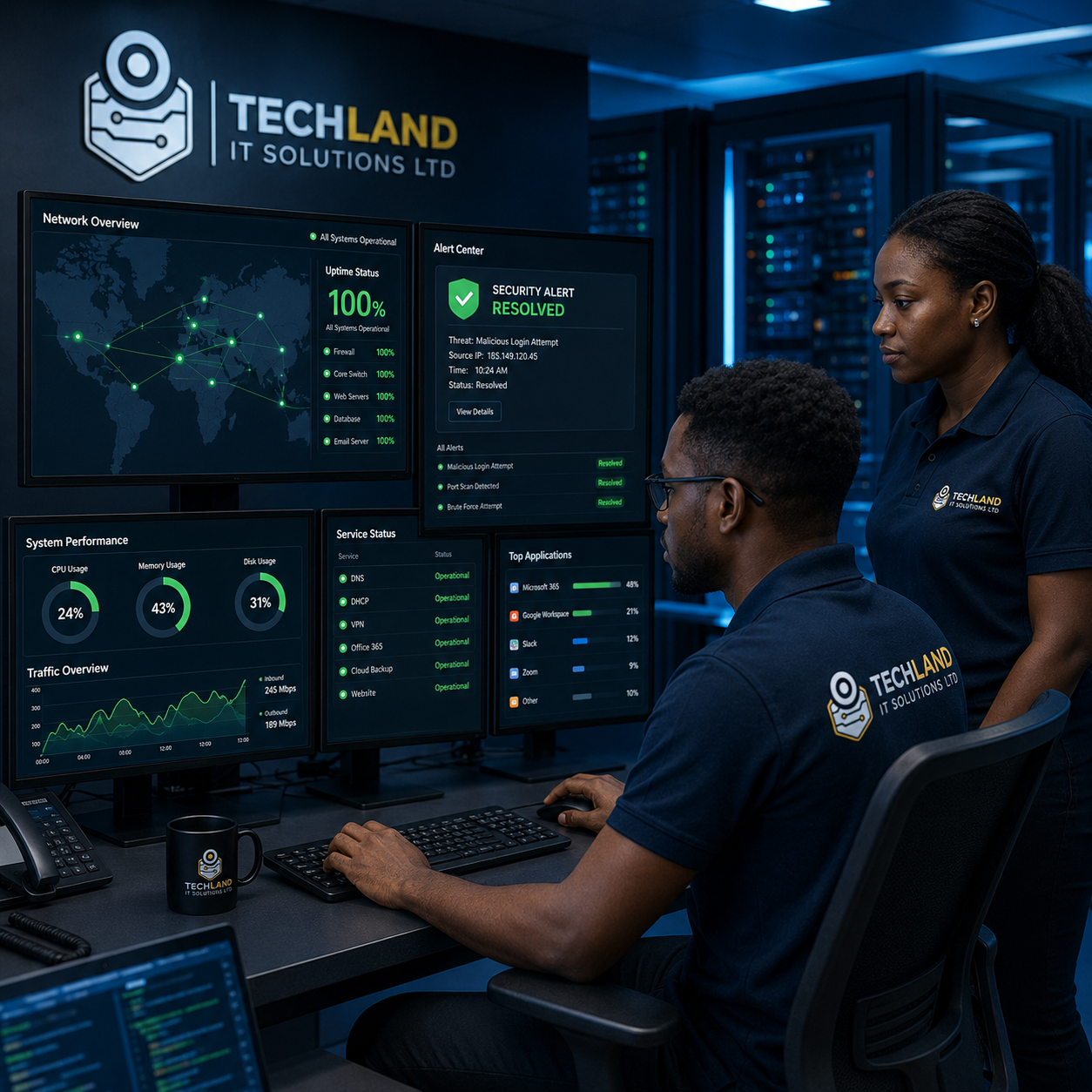 IT Services Monitoring Station
