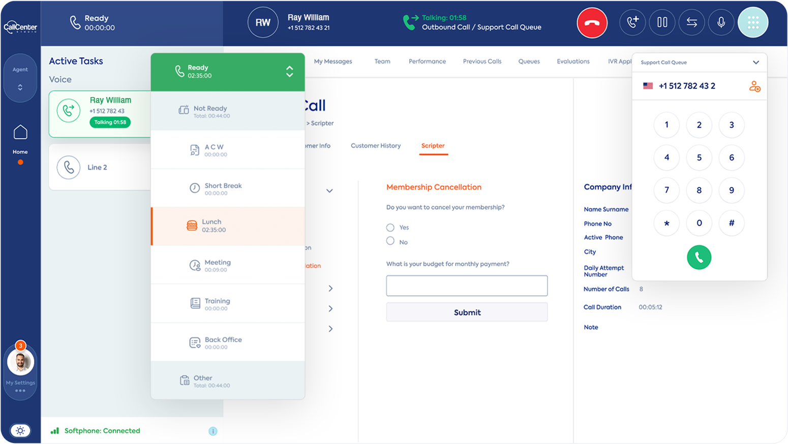 Call Center Dashboard